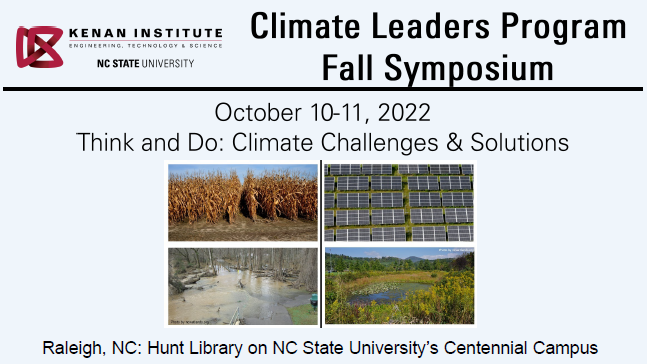 Fall Symposium Announcement at NC State University October 10-11, 2022